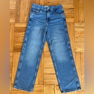 ZARA Kids NWOT Straight Leg Jeans Girls Size 11-12 Medium Wash
